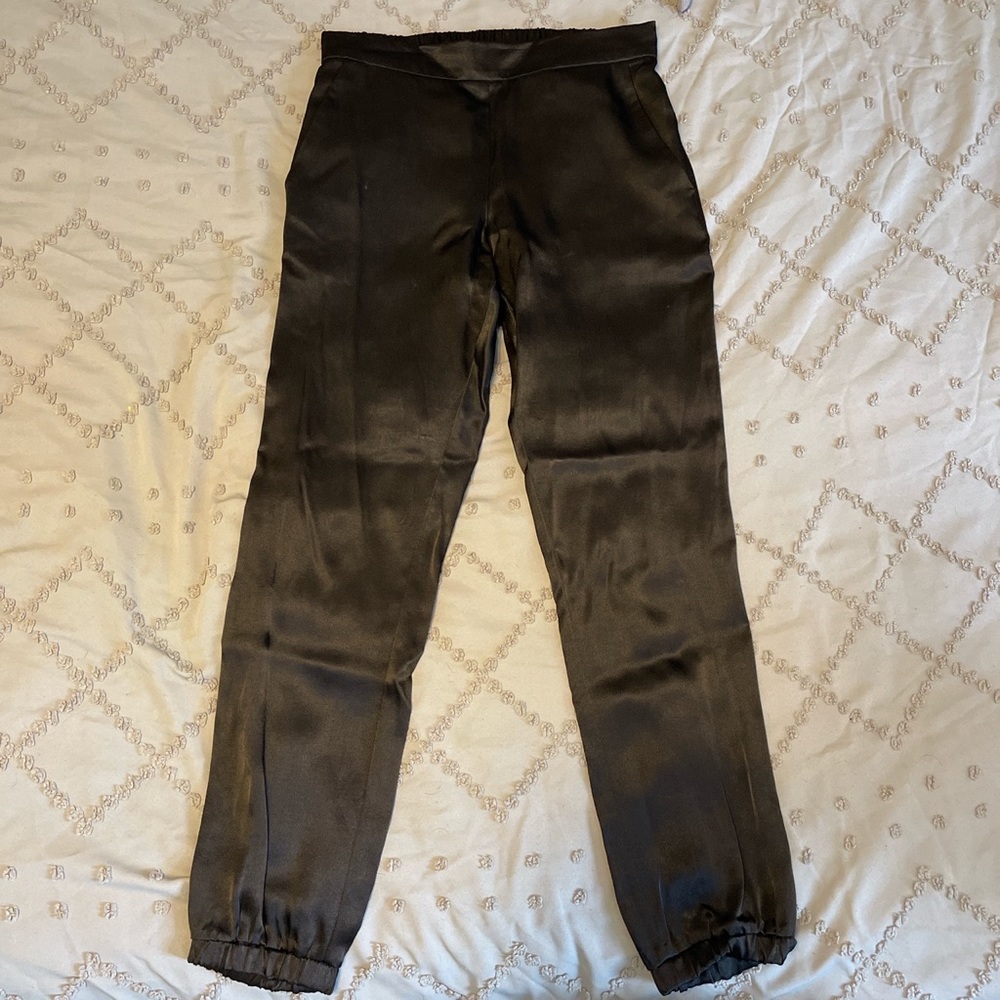 Topshop satin jogger pants, size 4